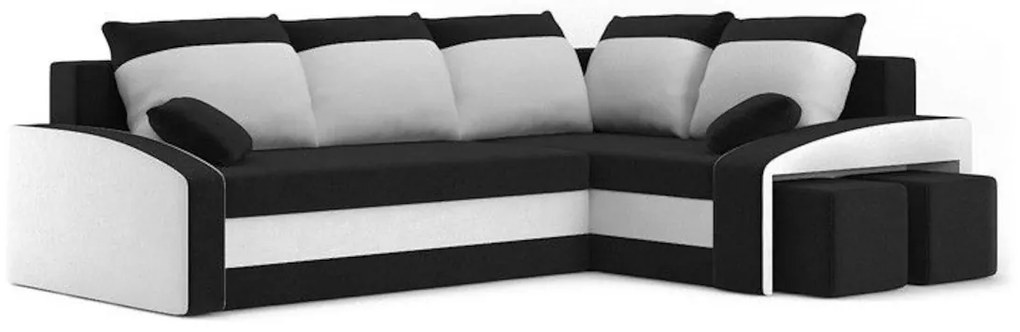 Supermobel Colțar extensibil TABIT 3,230x75x205, haiti 17/haiti 0, dreapta
