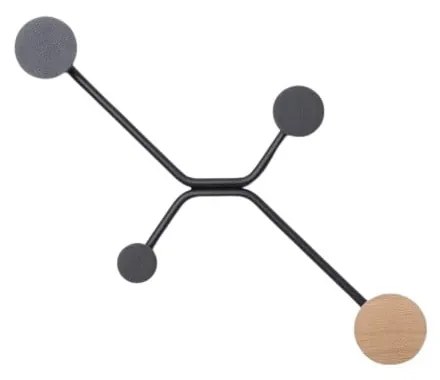 Cuier de perete Gazzda Hook, negru