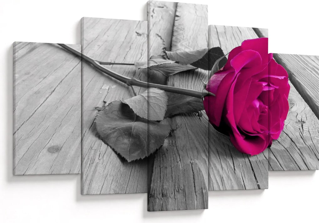Tablou - Trandafir roz (150x105 cm)