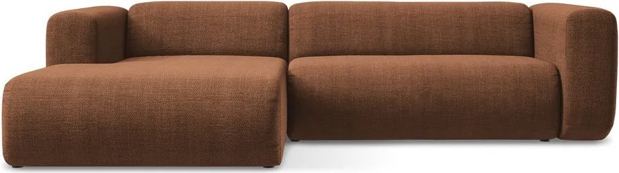 Colțar teracotă (cu colț pe partea stângă/cu șezlong) Ekahi – Makamii