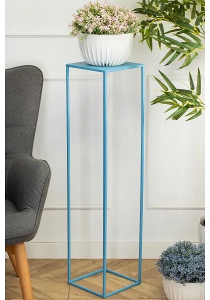 Suport de flori 100x24 cm albastru