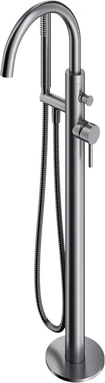 Baterie cada-dus freestanding Omnires Y monocomanda finisaj nichel periat