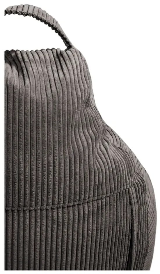 Fotoliu puf pentru copii cărămiziu cu tapițerie din catifea reiată Game Amuse – SLOWDOWN