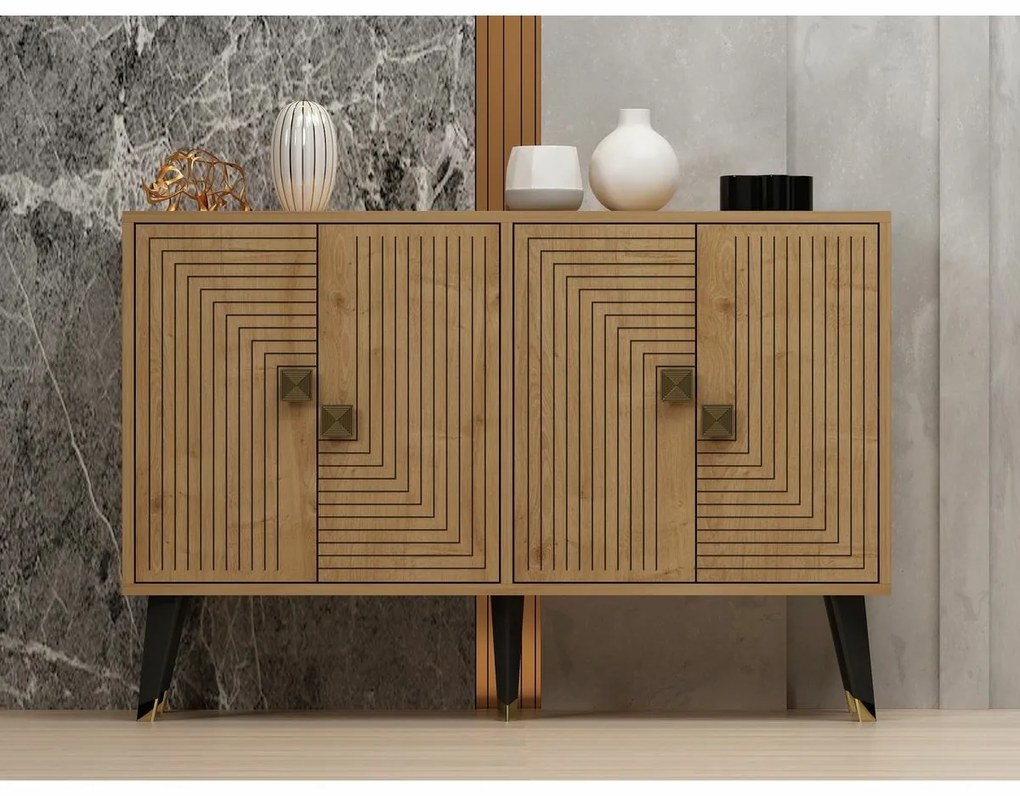 Dulap Ahart Sapphire Oak and Gold