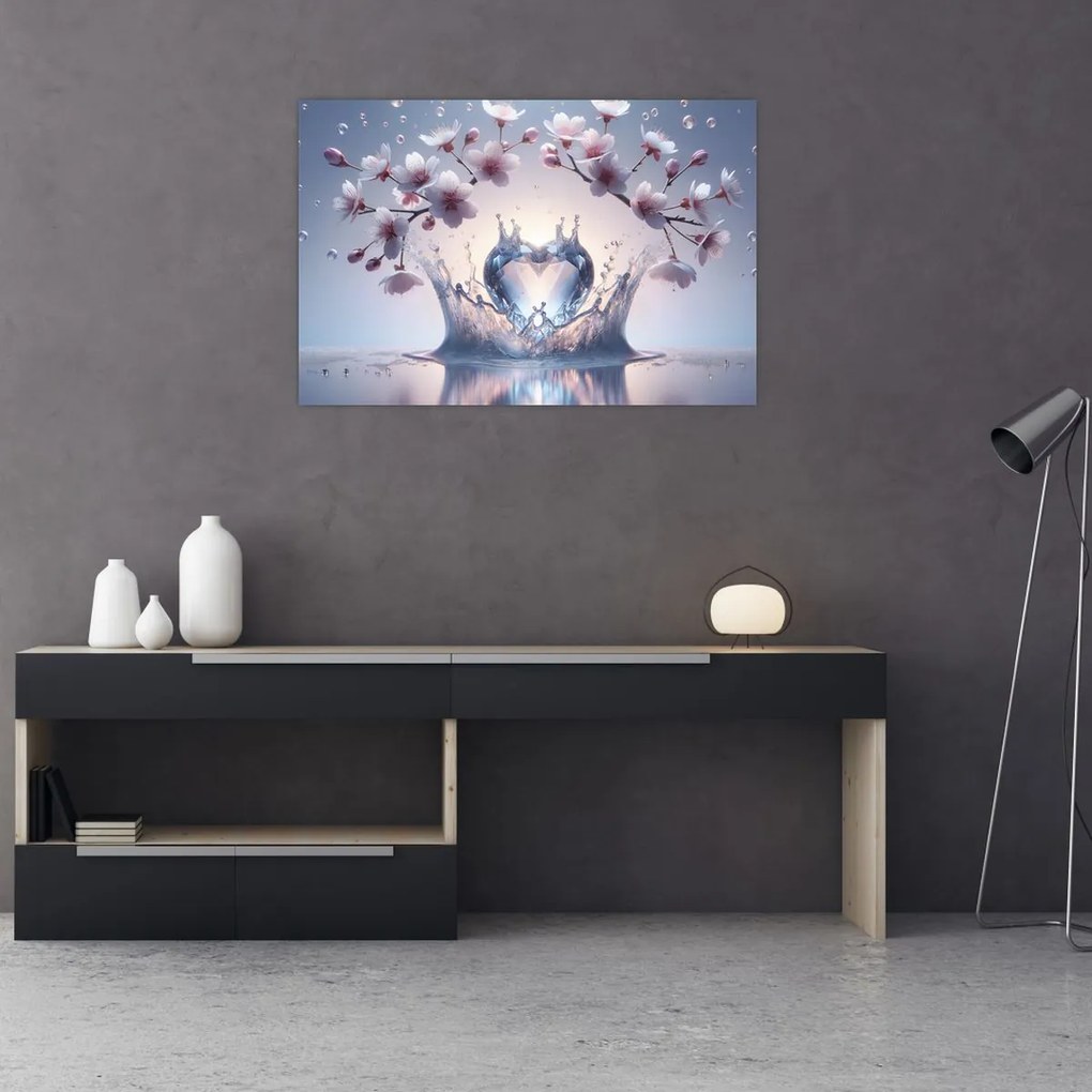 Tablou - Inimă de diamant (90x60 cm)