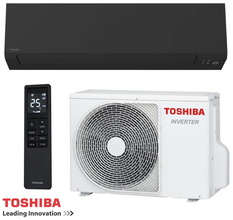 Aparat de aer conditionat inverter Toshiba Shorai Edge RAS-B24G3KVSGB-E + RAS-24J2AVSG-E1, 24000 BTU, 50 m², A++, Wi-Fi, R-32, Negru