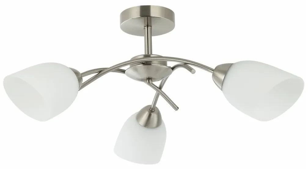 Lustră aplicată DONNA 3xE27/60W/230V nichel