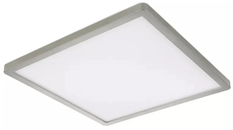 Plafoniera LED Sapana 41563-18N, 18W, 1600lm, lumina calda, IP44, alba+nichel, Globo Lighting