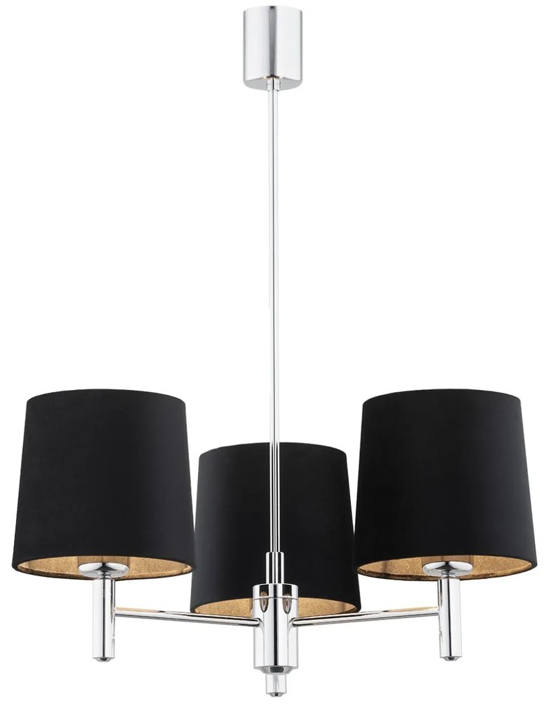 Candelabru modern design elegant BOLZANO 3L negru