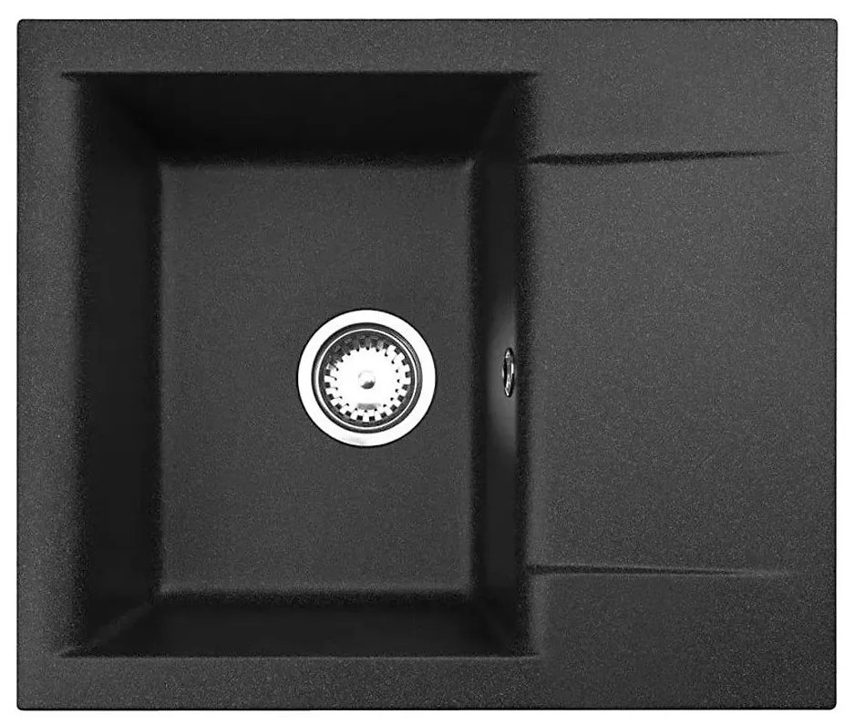 Chiuvetă de bucătărie ALVEUS 1149116 GEM 59x50 cm negru