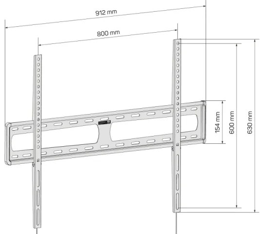 Suport de perete pentru televizor CONNECT IT CMH-6090-BK 40-100” negru