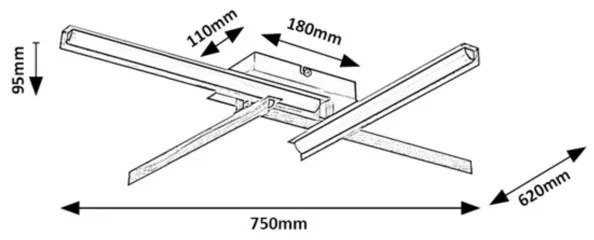 Rabalux 71145 - Plafonieră LED REMIEL, 20W, 230V, 3000K