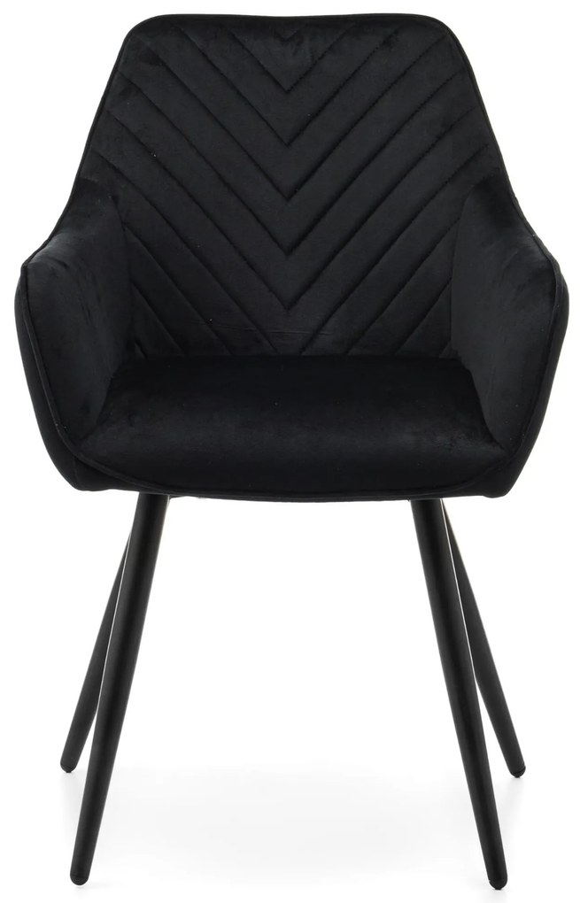 JAKS SCAUN DE SUFRAGERIE VASTO VELUR NEGRU