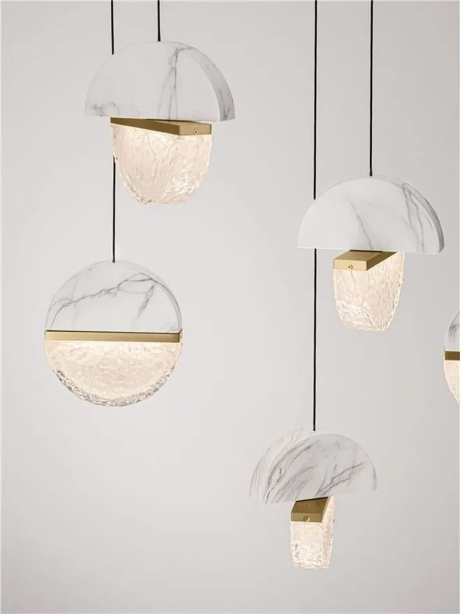 Lustra decorativa cu 8 pendule LED 2700K DORIN