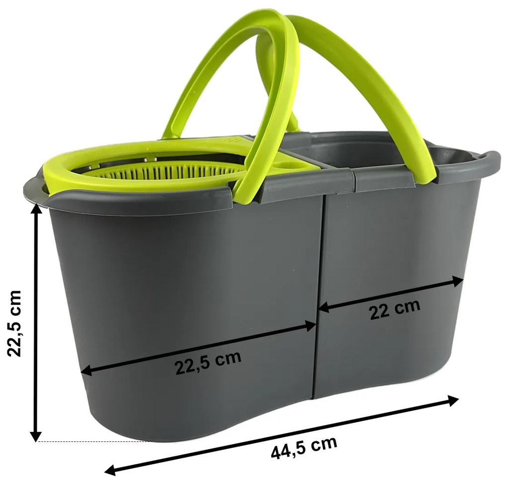 Set Mop rotativ 4Home Rapid Clean Twin