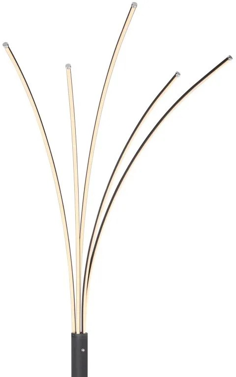 Lampadar LED design modern Bizzy negru, alb