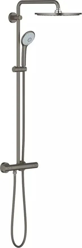 Coloana de dus cu baterie termostatata antracit periat Grohe Euphoria 310