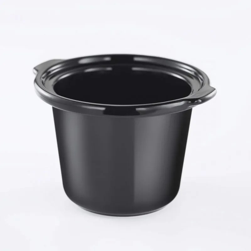 Russell Hobbs Compact Home Slow Cooker 25570-56, 145W, 2L, 3 setări de temperatură, vase ceramice, fără BPA și PFAS, negru/inox