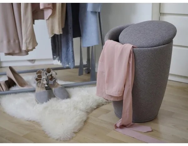 WENKO 22448100 - Taburet CANDY 36 x 50,5 cm, gri/negru