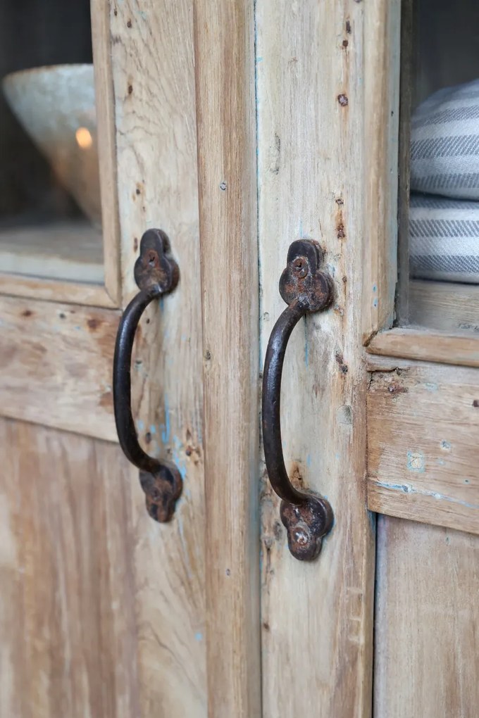 Dulap pentru lavoar din lemn reciclat, cu 2, aspect vintage, Grimaud