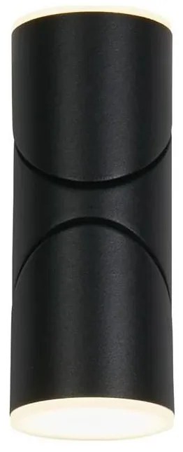 Searchlight 36180BK - Aplică de perete LED SOHO pentru exterior, 2xLED/6W/230V, IP44
