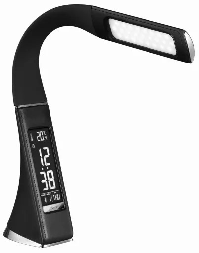 Lampă de birou LED reglabilă cu afișaj, 7 W, 5 V, negru