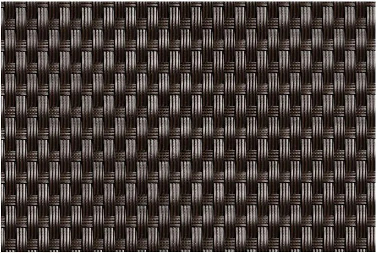 Paravan de balcon din Polyrattan 0,9x3m 1300g/m2 maro închis