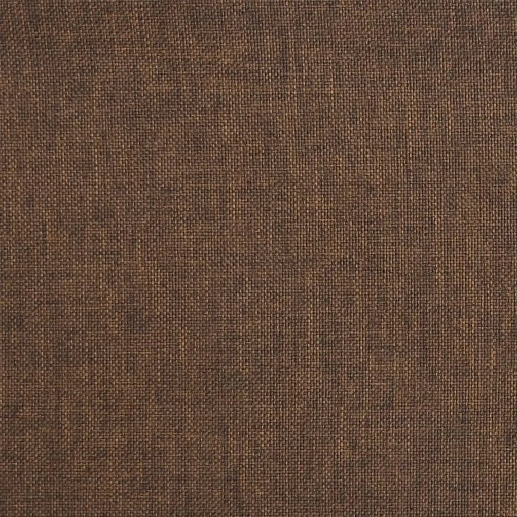 Scaune de bucatarie pivotante, 6 buc., maro, textil 6, Maro