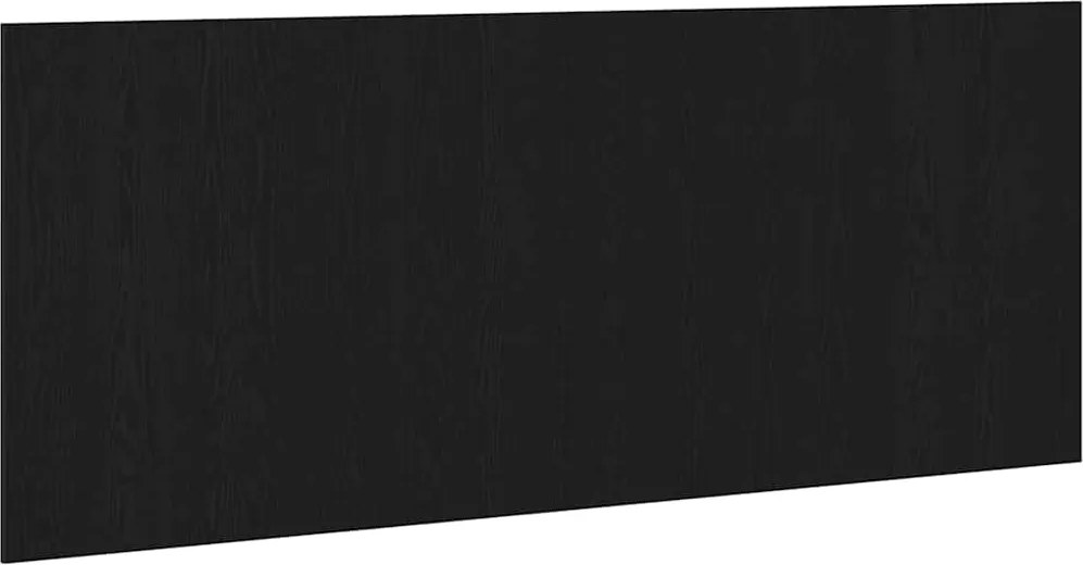 vidaXL Întăritură de pat Pe perete Stejar Negru 160 x 1.5 x 80.5 cm
