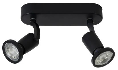 Lucide 11903/10/30 - Lampa spot LED JASTER-LED 2xGU10/5W/230V neagra