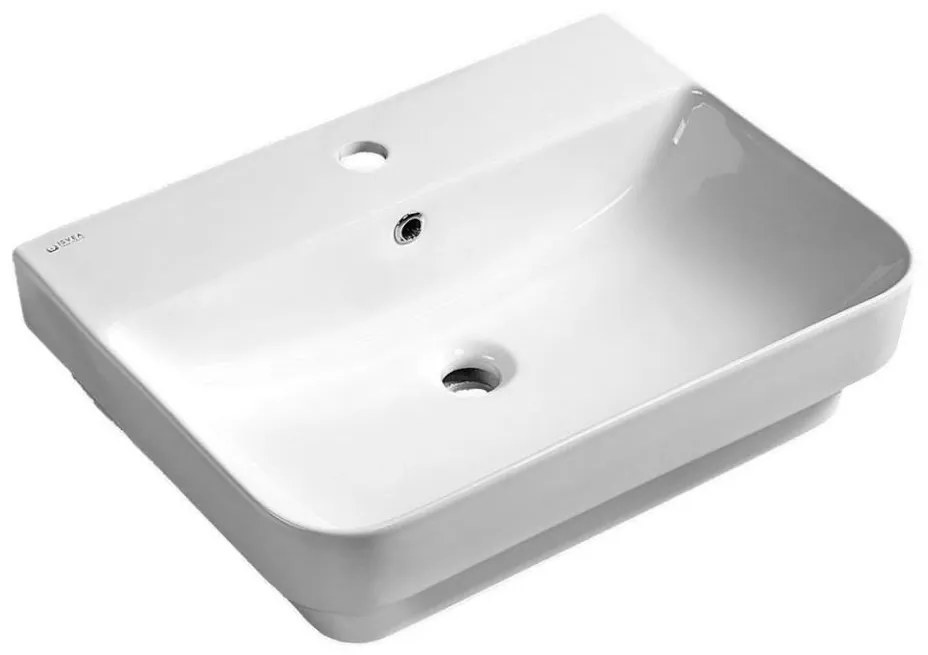 Isvea SOTT AQUA lavoar pentru blat 48x42 cm ceramică/alb