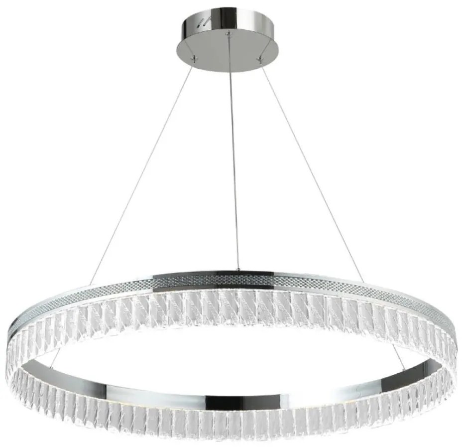Candelabru cu cristale LED reglabil pe cablu THALIA LED/55W/230V 3000-6000K + telecomandă