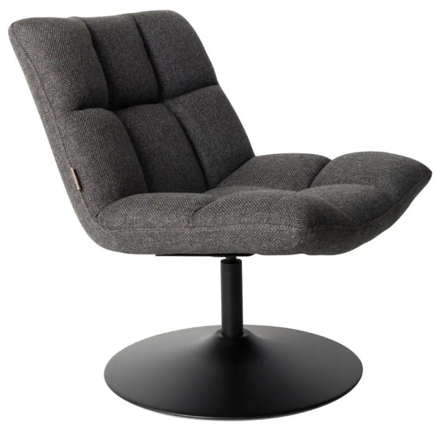 Fotoliu textil gri inchis Lounge Chair Bar