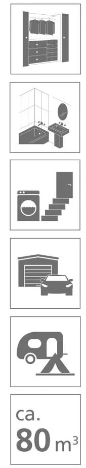 Dezumidificator Wenko Drop, alb