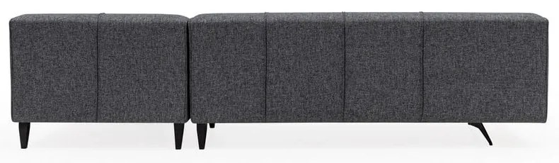 Colțar Artie Jivago, gri închis, colț pe partea dreaptă