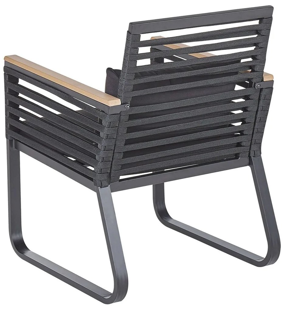 Set 2 buc. scaune de grădină Carisa (negru). 1035760