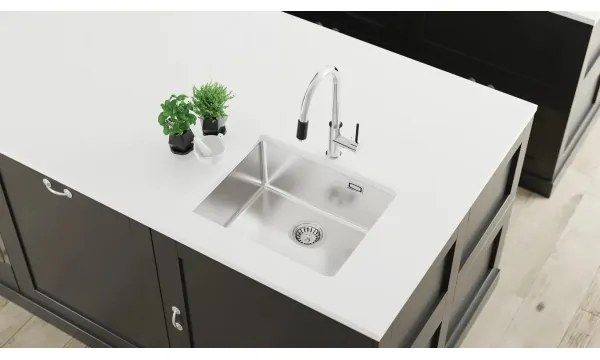 Chiuvetă de bucătărie Deante ZPO_010B OLFATO 50,5x55 cm oțel periat