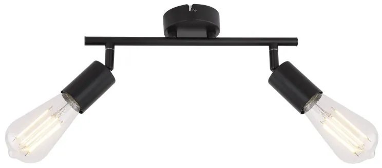 Plafoniera cu 2 spoturi directionabile design modern MARTHA negru