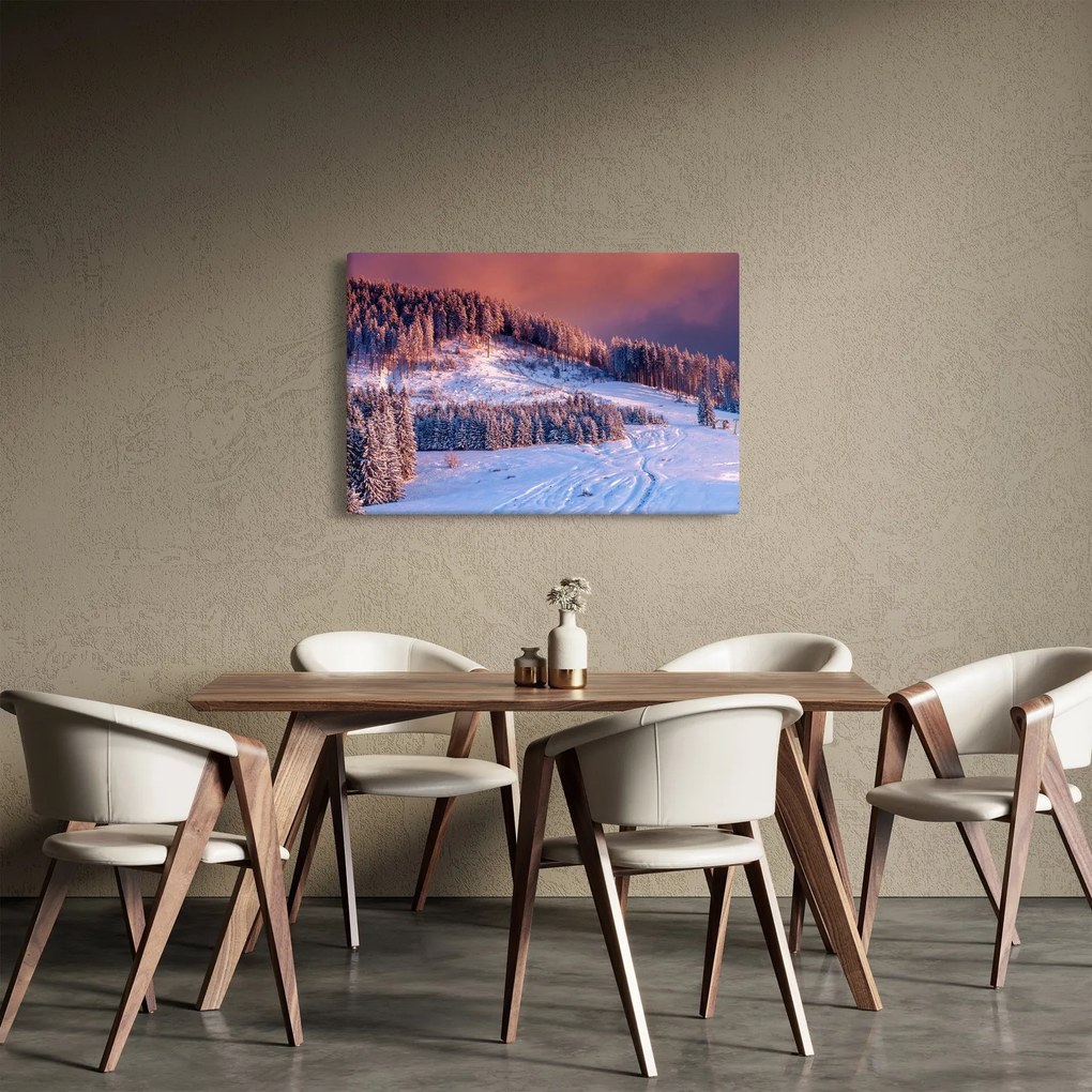 Tablou - Peisaj de iarnă (90x60 cm)