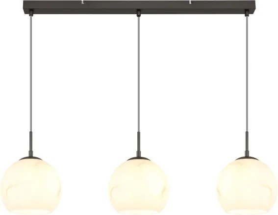 Globo 15999M-3H - Candelabru suspendat RAGUSA pe cablu, 3x E27/60W/230V