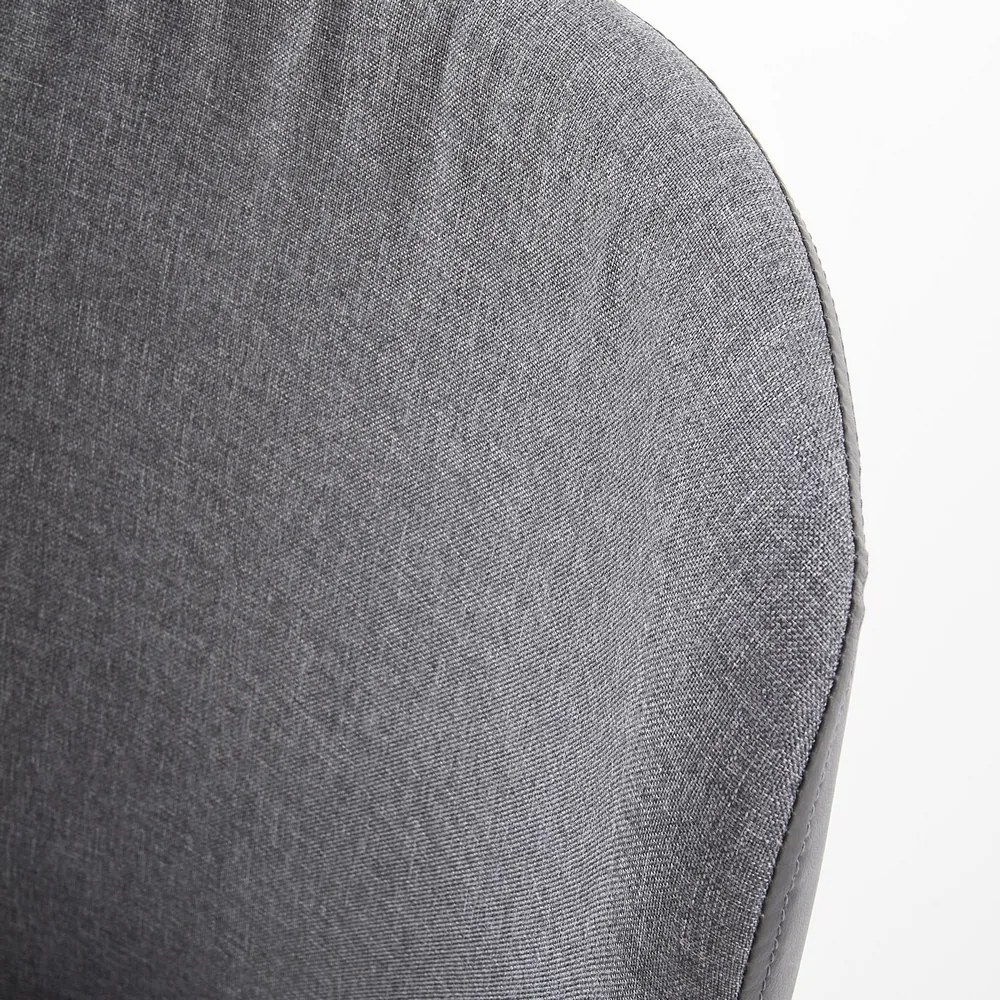 Scaun de bucaterie Kurt, gri/negru