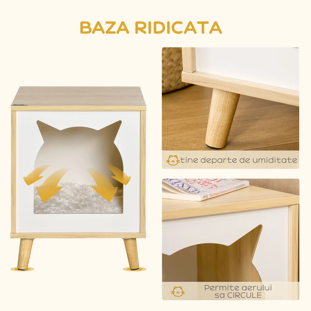 Culcus 2 in 1 pentru pisici PawHut, 40x40x50 cm | AOSOM RO