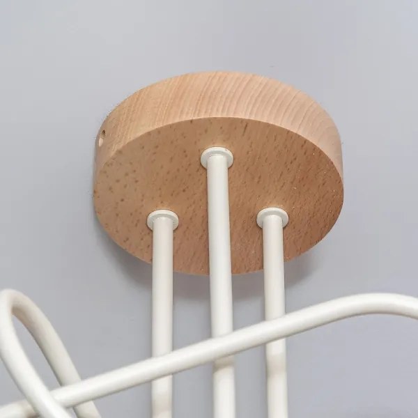 Lustră aplicată OXFORD, 3xE27/15W/230V, pin/crem