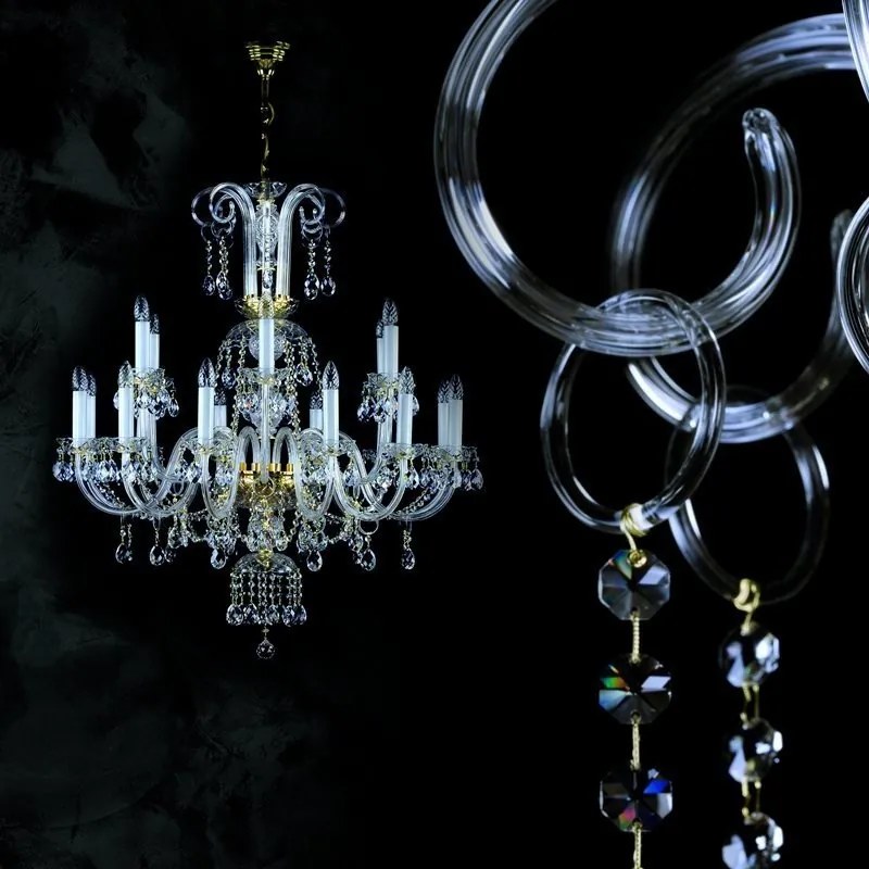 Candelabru Cristal Bohemia Exclusive ROMA XVIII CE