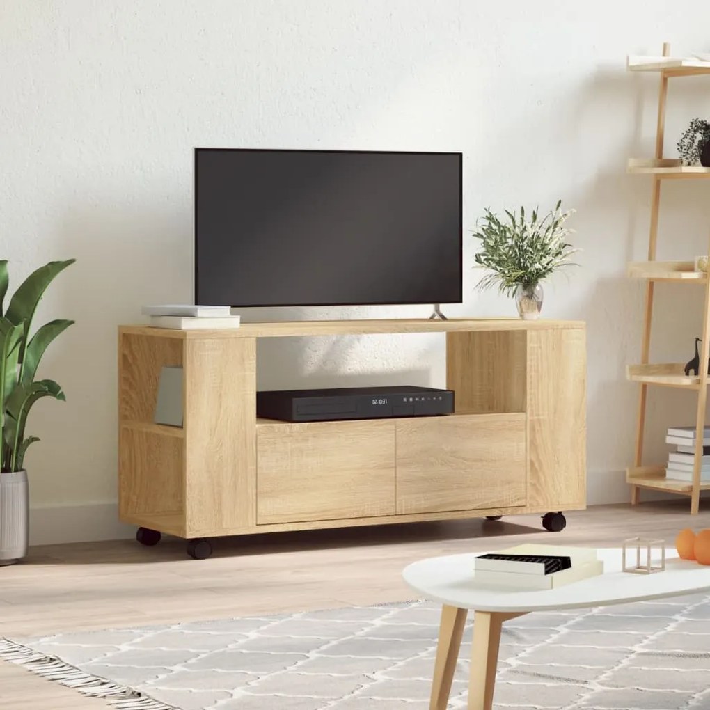 833745 vidaXL Comodă TV, stejar sonoma, 102x34,5x43 cm, lemn prelucrat