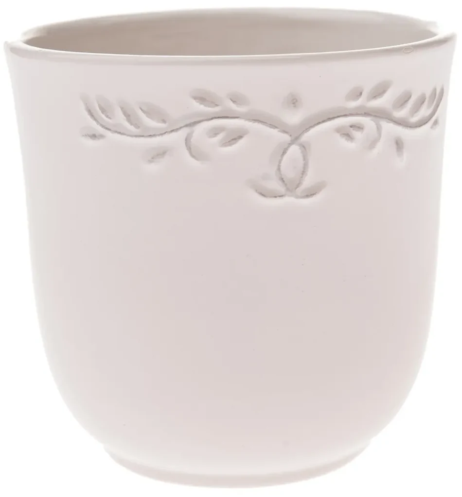 Ghiveci ceramic Ramillete bej, 13 x 12,6 cm