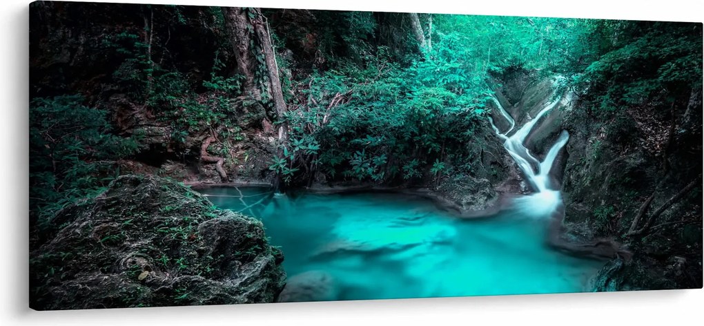 Tablou - Oază turcoaz (120x50 cm)