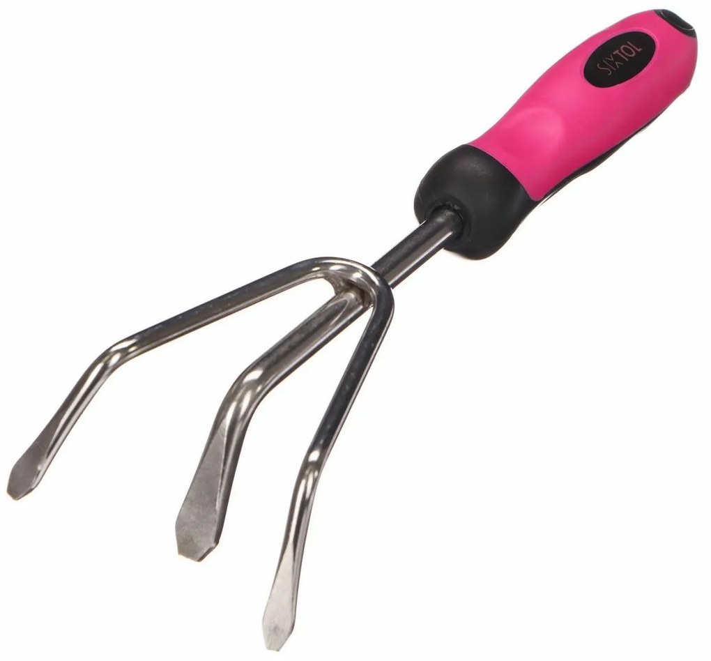 Sixtol Cultivator manual GARDEN PINK ONE, inox, 28cm