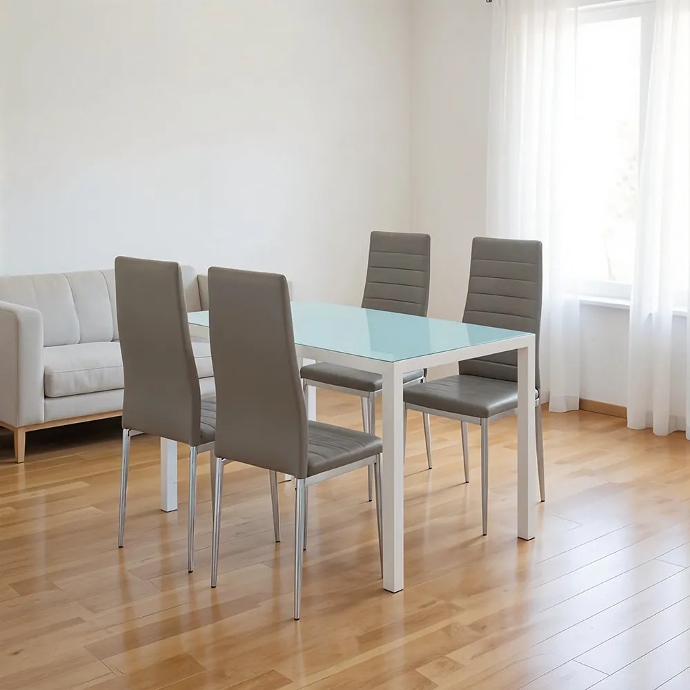 Midland 4+1 set de sufragerie gri-gri