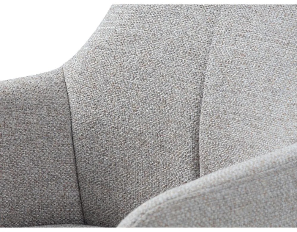 Fotoliu gri deschis pivotant de relaxare Manning – Unique Furniture